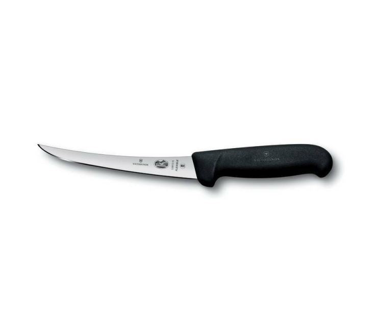 Cuchillo Deshuesador curvo 15 cm Flexible Fibrox Negro Victorinox