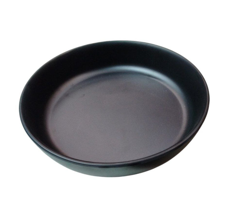 Plato tazon ensalada 20 cm Melamina Negra Mate TAV