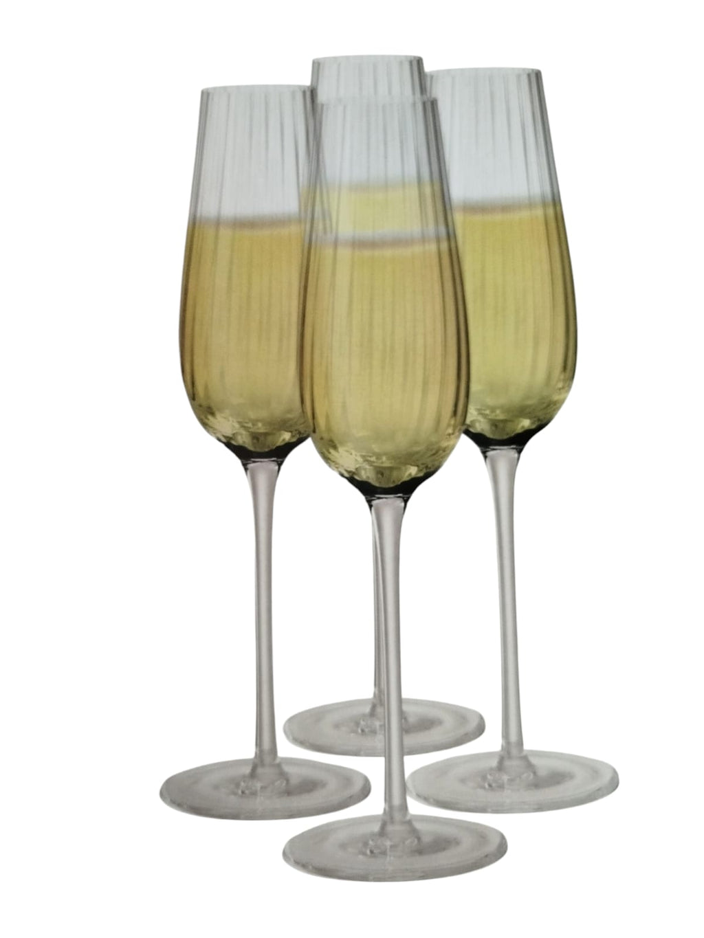 Set 4  copas flauta Bella Vit