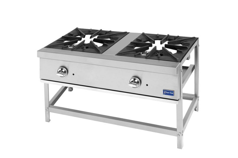 Fogón SAN-SON Linea Comercial  2 Secciones de Quemadores a Gas SSCF2