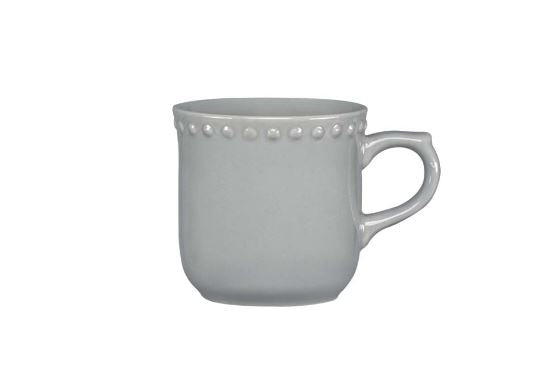 Taza 290 ml Emboss Mauve Gris Cns Caja 24 piezas