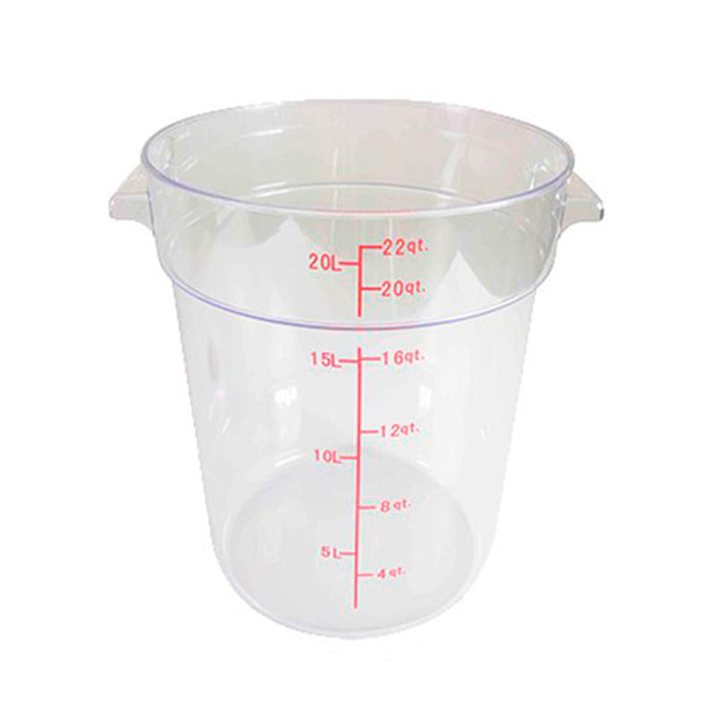 Contenedor Redondo Transparente Policarbonato 22 Qt BFW