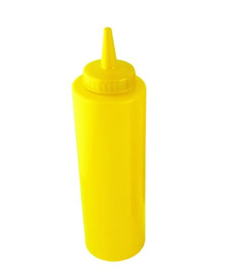 Botella aderezo 8 oz Amarillo  Trv