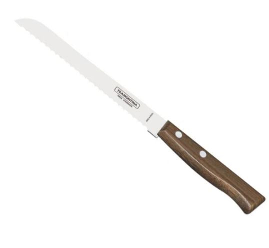 Cuchillo Pan de 7" Tradicional Mango de Madera 12 piezas