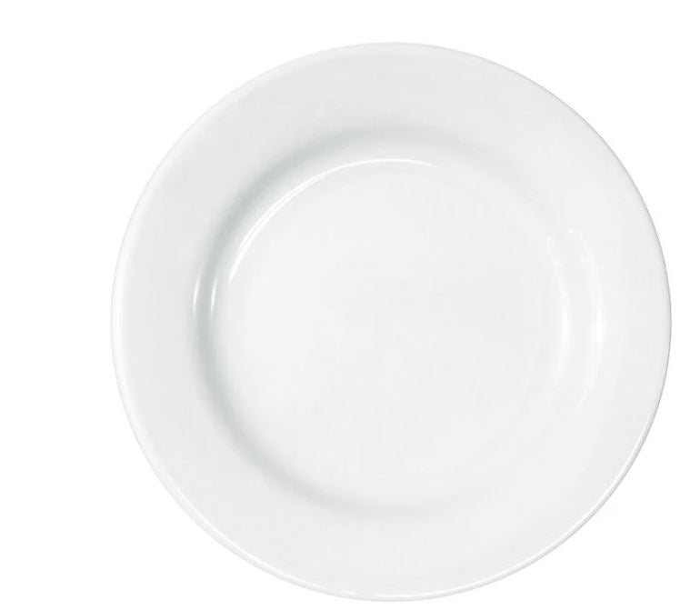 Loza Anfora Blanco Plato de 23  cm Polar