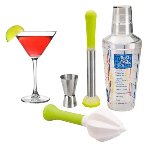 Kit Barman Cocktail c/4 pzas Regalo Ibl