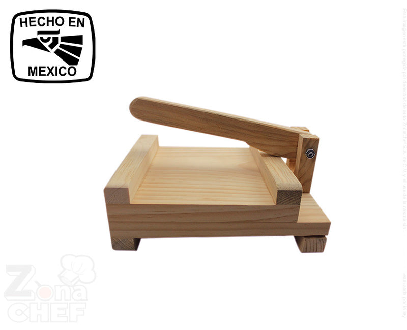 Maquina de Tortillas en Madera 24 x 24 cm Grande