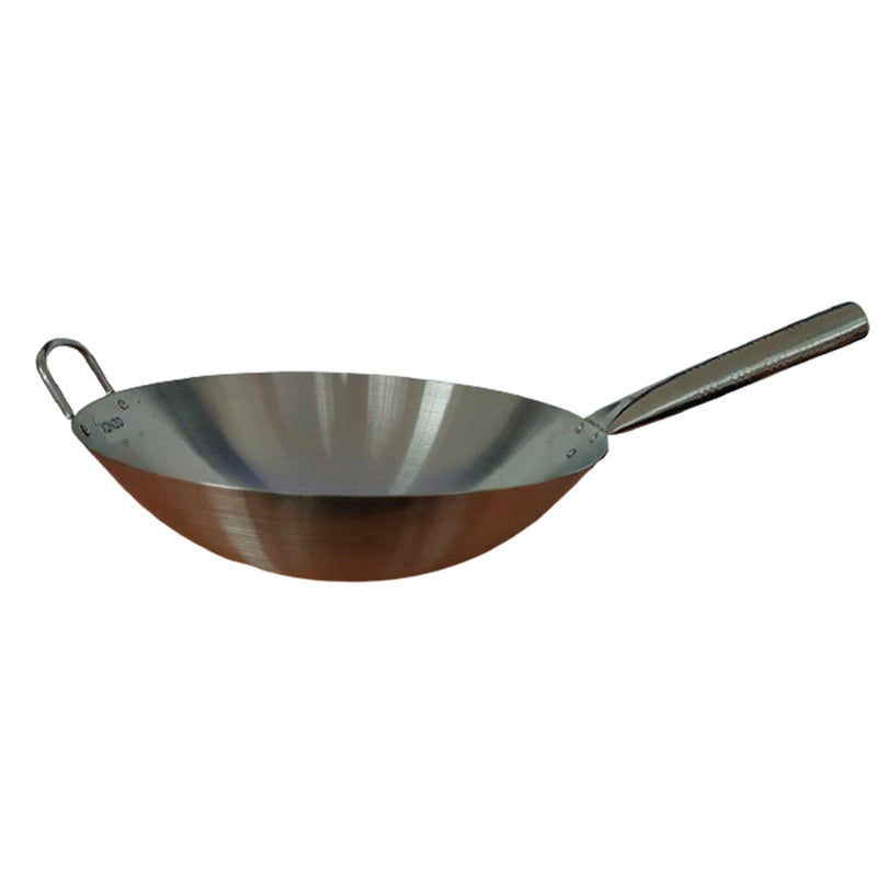 SARTEN WOK CHINO DE ACERO INOXIDABLE OZNOX