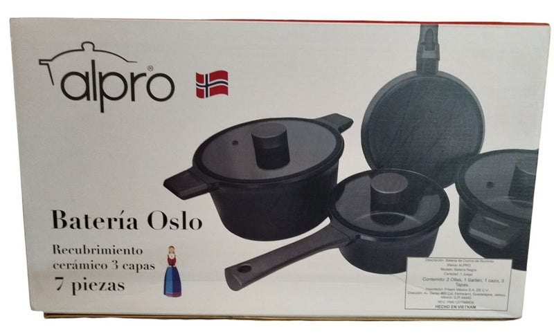 Bateria Oslo 7 Piezas Oslo Apr