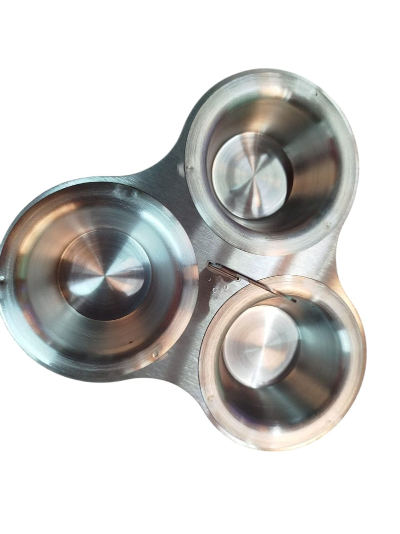 Salsera Triple Acero inox MOV