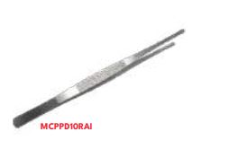 Pinza de cocina precisión y decoración 10" recta