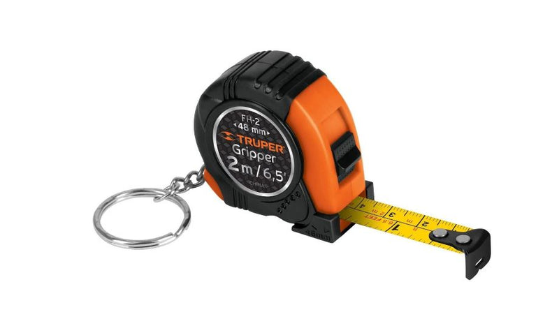 Flexómetro Gripper tipo llavero 2 Metros