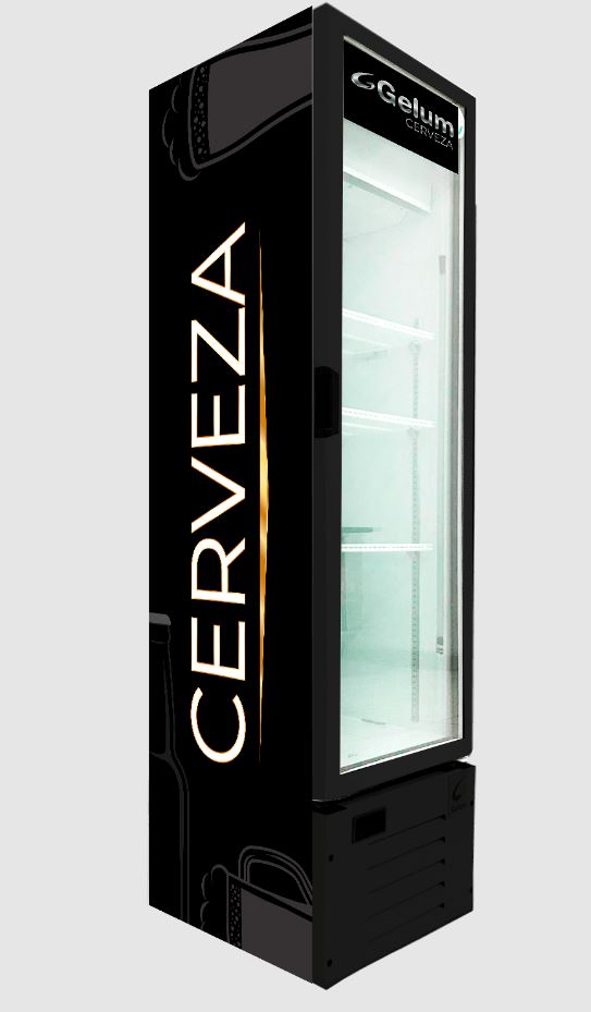 Enfriador Vertical Cervecero 1 puerta de vidrio doble GELUM ENFR VN-22