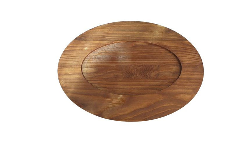 Base de Madera para Comal Ovalado para Queso 34.5x24 cm BWTH