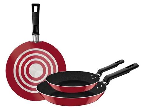 *Juego de 3 Sartenes Roch Rojo*