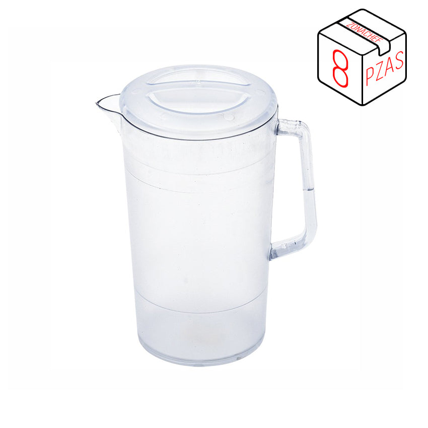 Jarra Riviera Texturizada de 64 oz Policarbonato Caja c/8 pzas Tcp