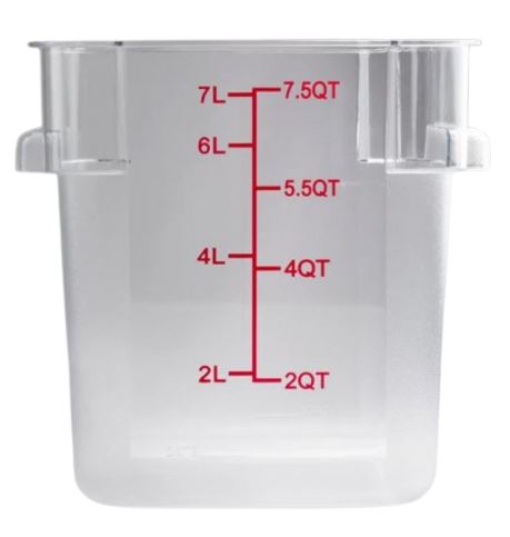 Contenedor de Policarbonato cuadrado 8 Lt  Tavola