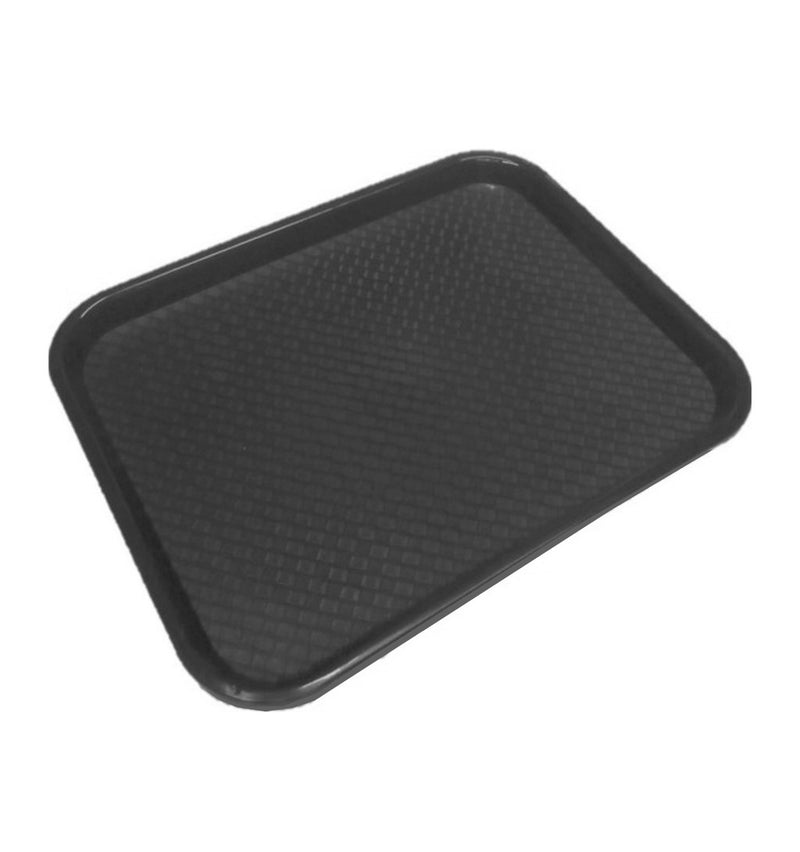 Charola Rectangular para Fast Food 12x16 pulgadas Negra Bw/Trv