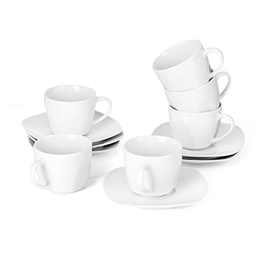 Juego de 6 Platos y 6 Tazas de 200ml Vct