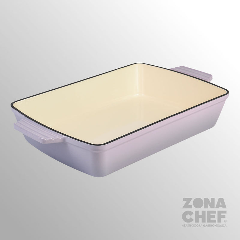 Bandeja Esmaltado Lila   35.6x27.5x7.5 cm