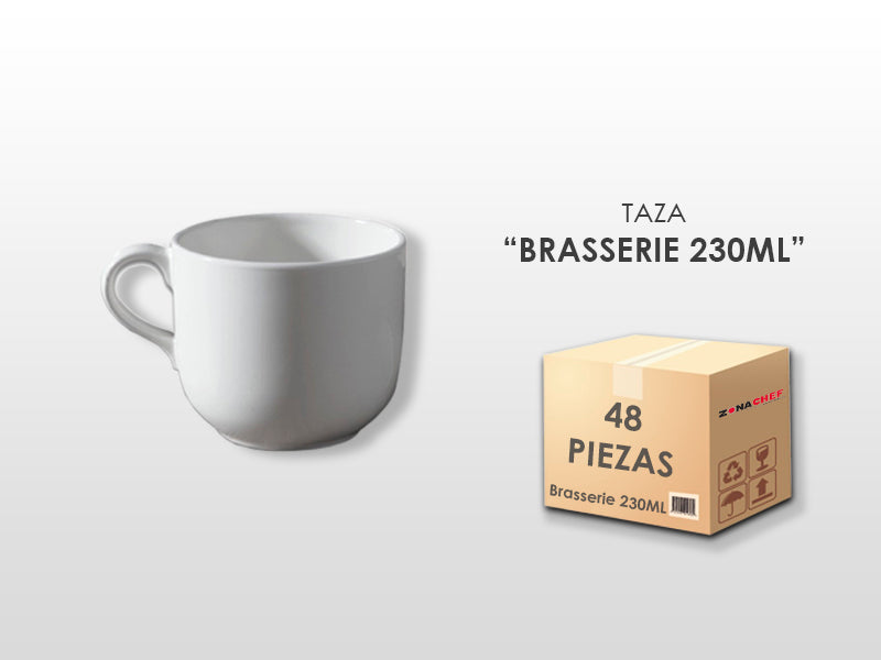 Taza 230ml BRASSERIE ANF caja 48 piezas