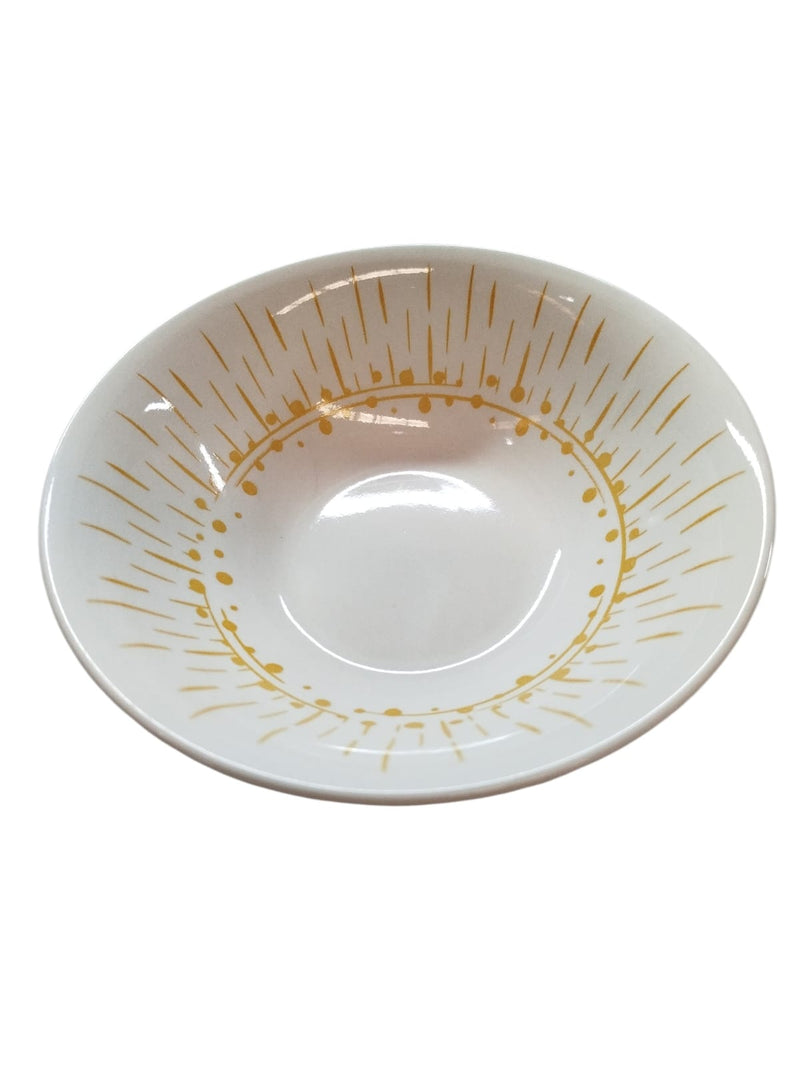 Plato Tazón ceramica Sol Naranja  7"  48 Piezas