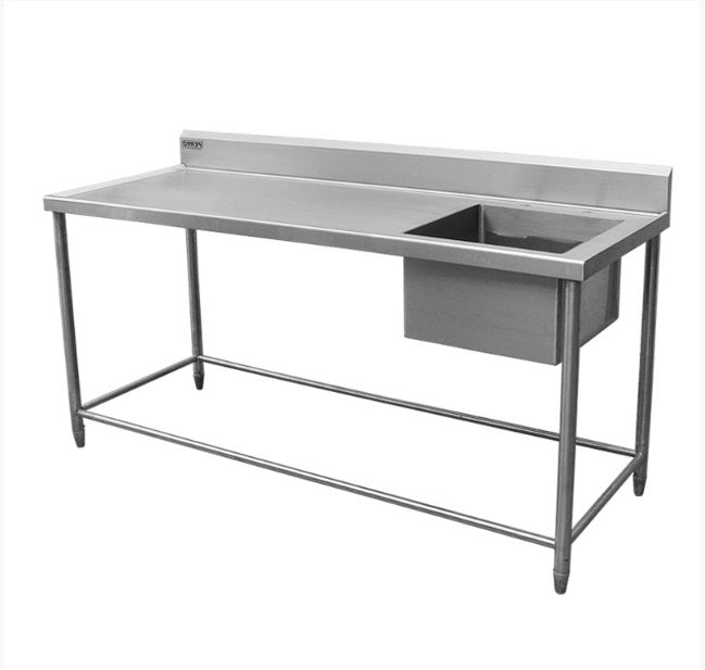 -Tarja/Fregadero 188x70x50 cm Sencilla en Acero Inox FERRO-