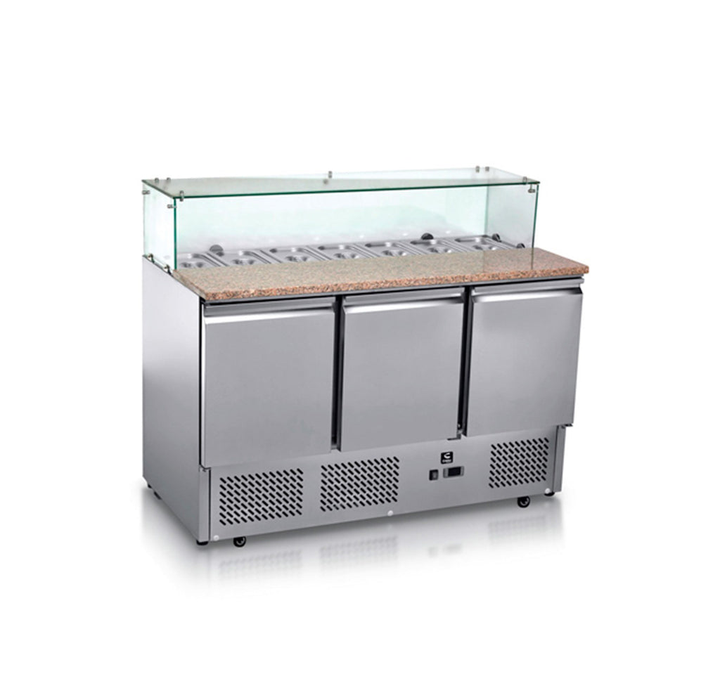 Mesa Fria de Atencion en Acero Inox. 430 CRT