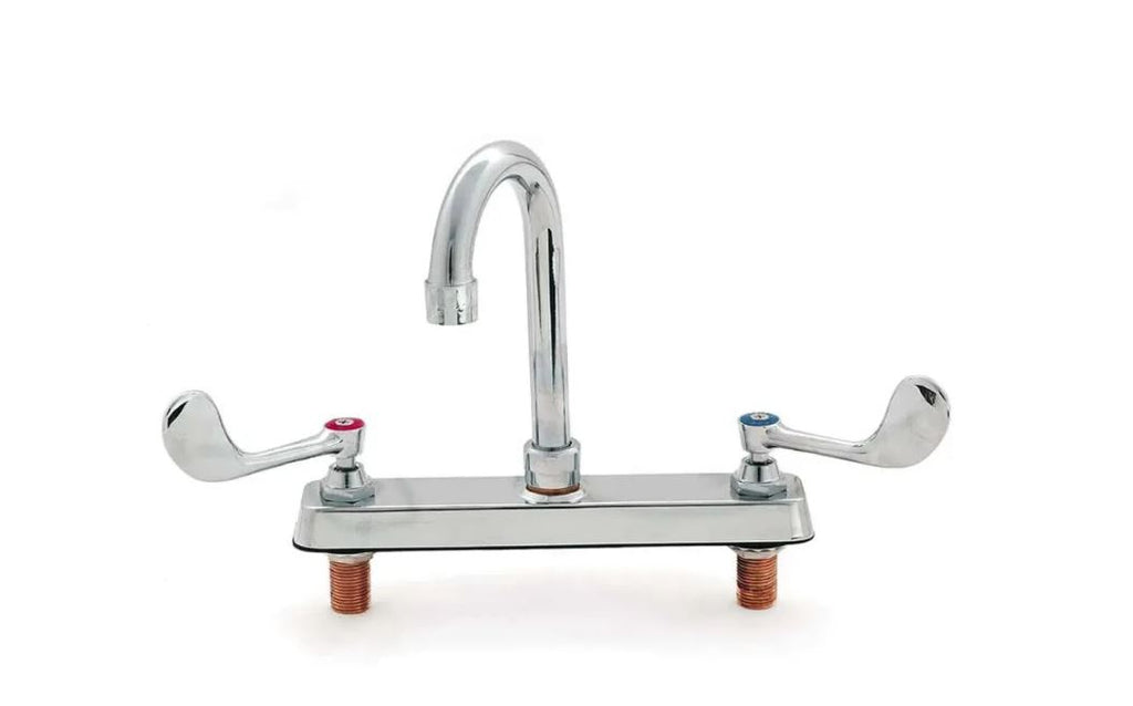 Llave Mezcladora  MGS de 8" para Pared con Aletas Largas 1/4 de Vuelta