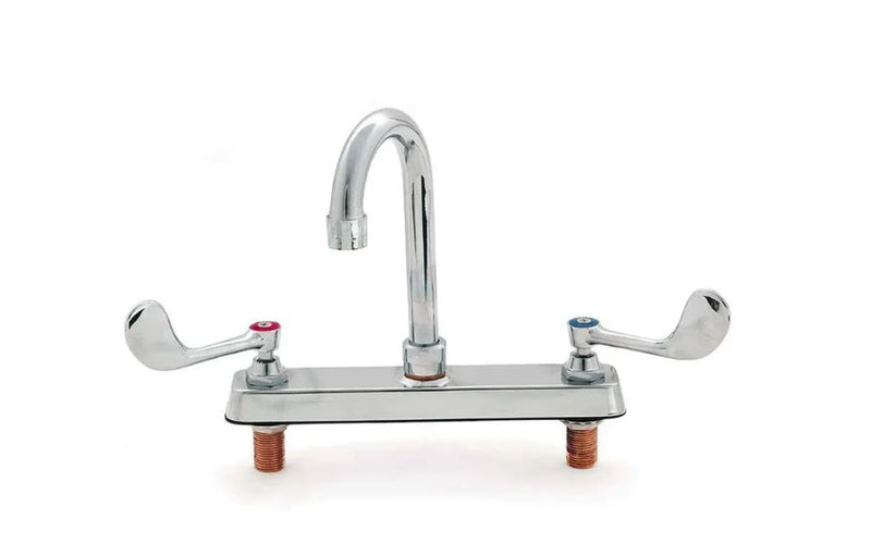 Llave Mezcladora  MGS de 8" para Pared con Aletas Largas 1/4 de Vuelta