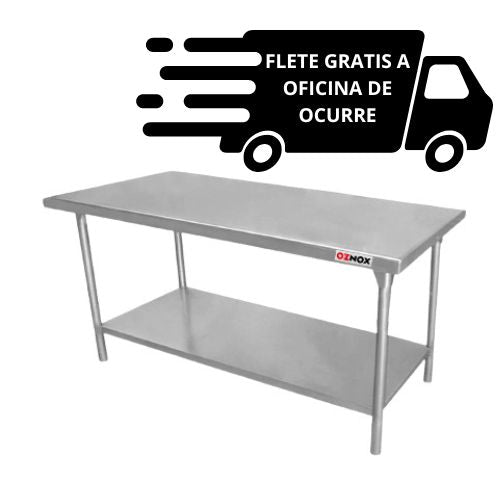 -Mesas de Trabajo acero inox. 60 cm de ancho OZNOX Variedad de Medidas-