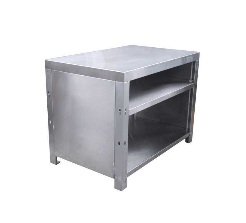 Gabinete SAN-SON Linea Armada Acero Inox. 1.5 x 0.76 x 0.90 mts Piso y 2 Entrepaños