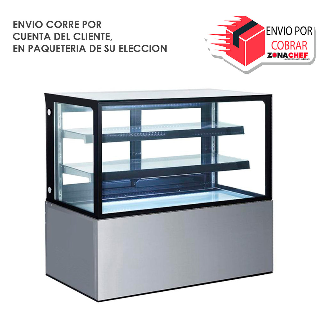 Vitrina Exhibidora Refrigerada de Cristal Recto Capacidad 338 lts. SE-GN-900R2 Mgs