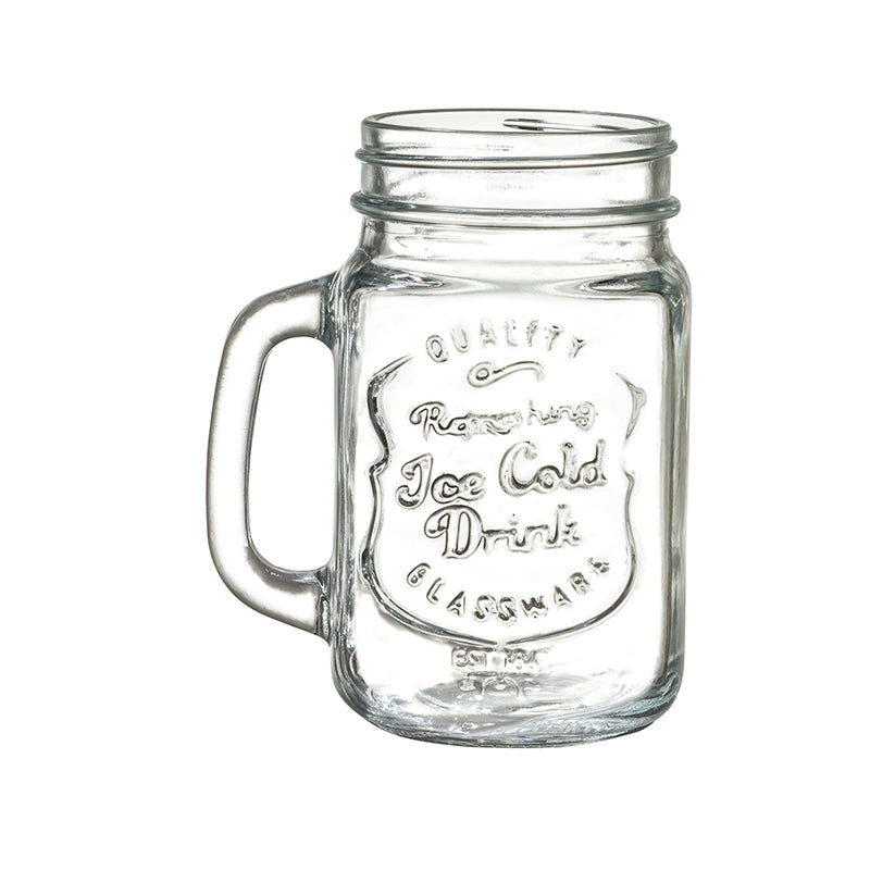 Tarro Vidrio de 480 ml Mason Jar Sin Tapa