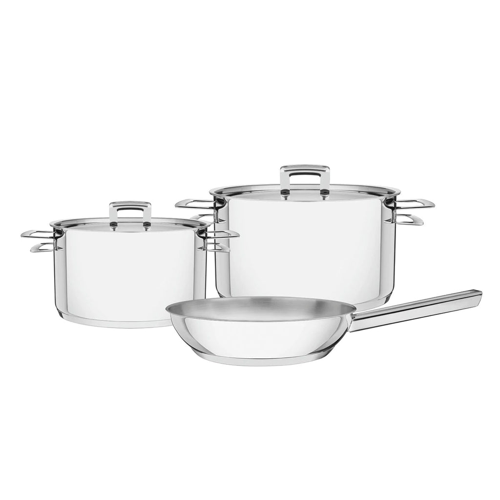 Bateria de Cocina Brava en Acero Inox. de 3 Piezas Tramontina