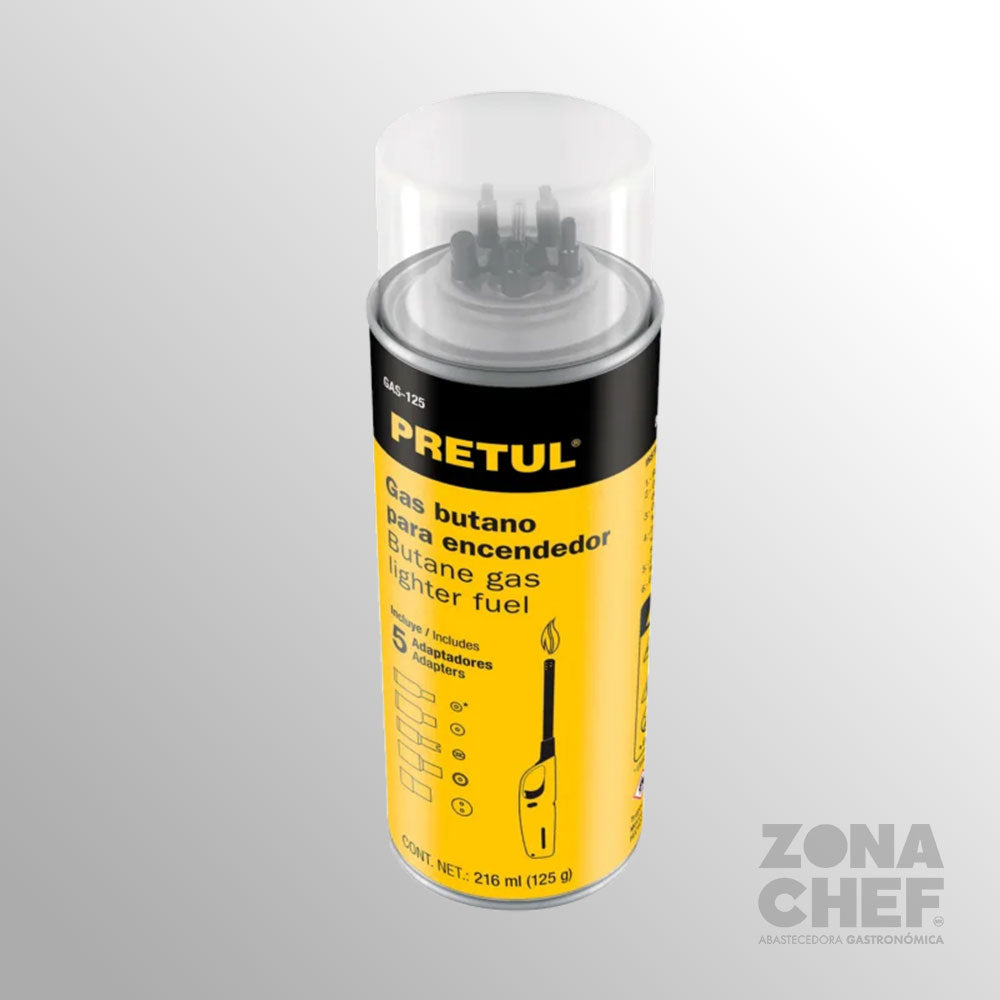 Lata de gas Butano  216 ml para encendedor