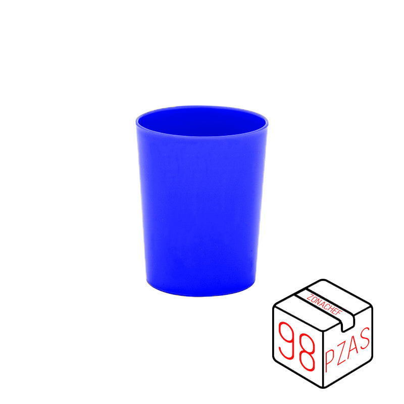 Vaso Kinder de 8 Oz/240 ml Polipropileno Azul Caja c/98 pzas  Tcp