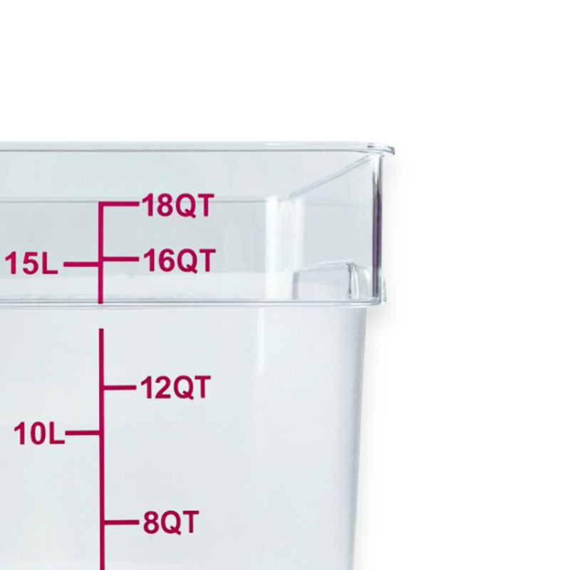 Contenedor de Policarbonato cuadrado 18 QT Tavola