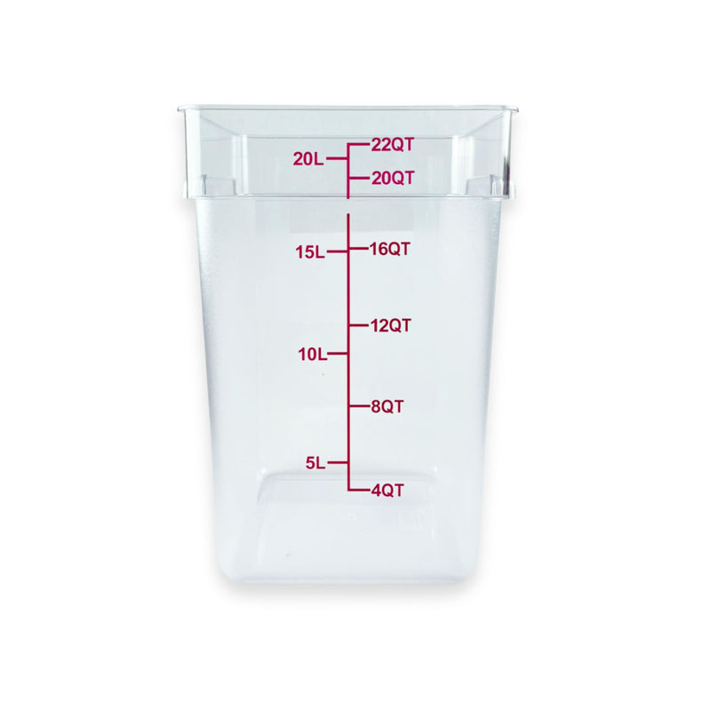 Contenedor de Policarbonato cuadrado 22  QT  Tavola