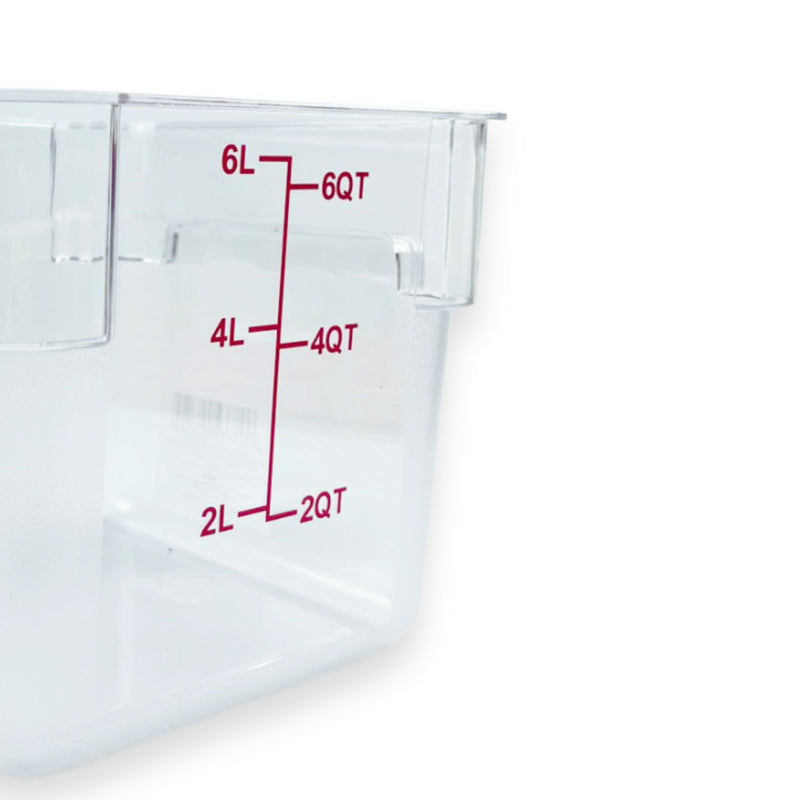Contenedor de Policarbonato cuadrado 6 QT  Tavola
