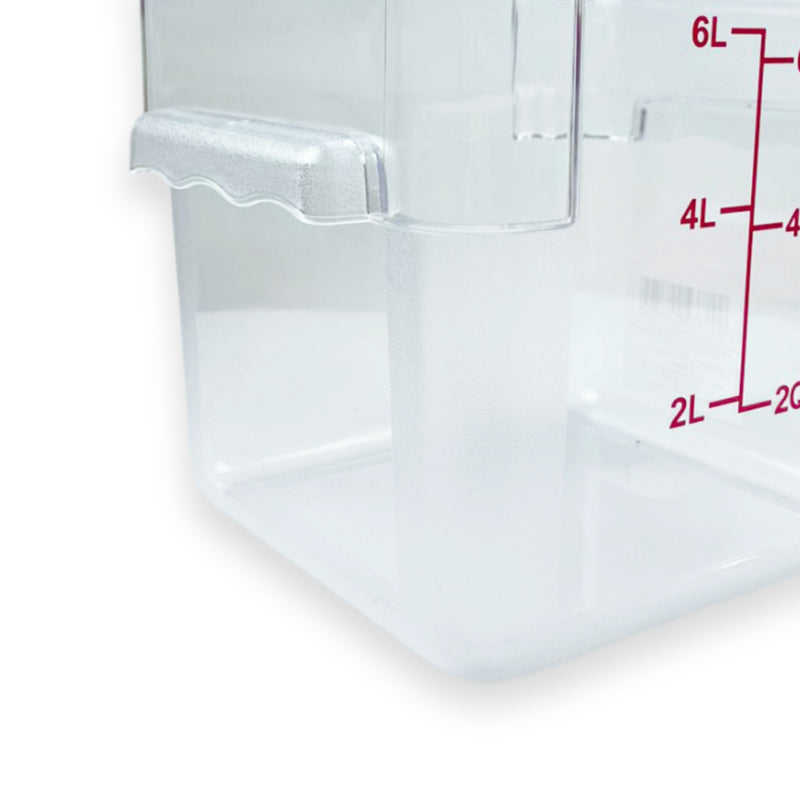 Contenedor de Policarbonato cuadrado 6 QT  Tavola