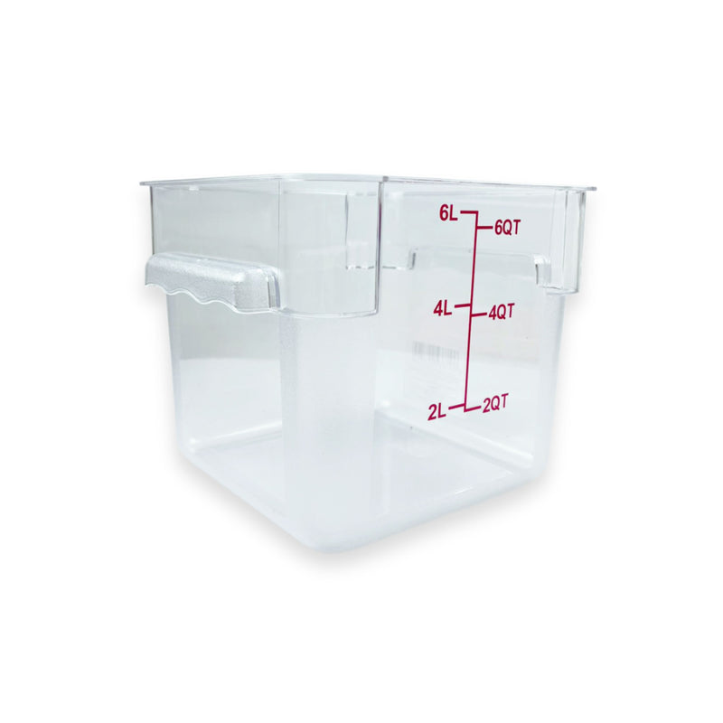 Contenedor de Policarbonato cuadrado 6 QT  Tavola