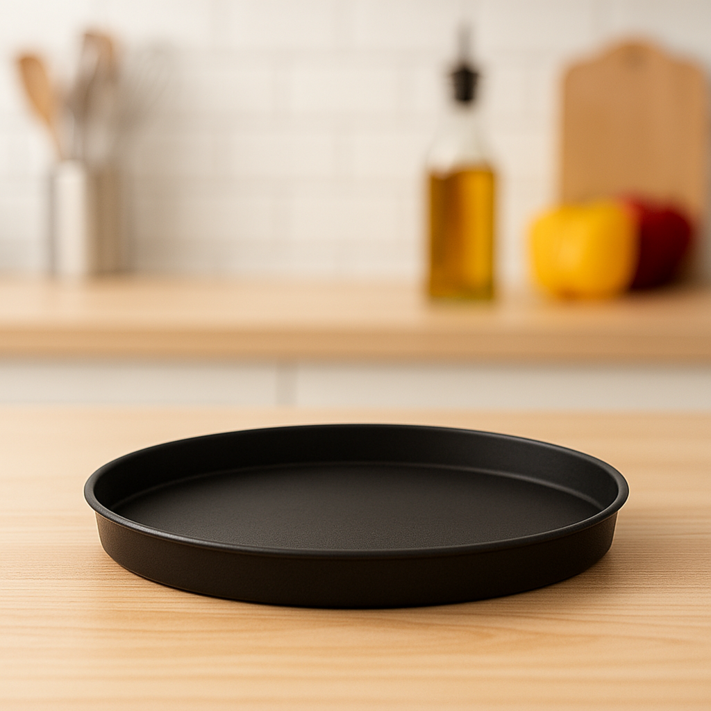 Charola Redonda antiderrapante 14 " Negra