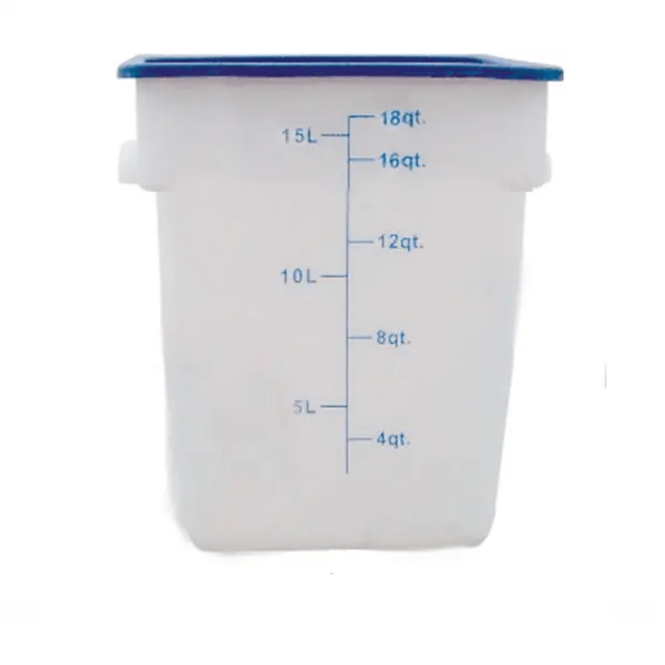 Contenedor Cuadrado Translucido Polipropileno 18 qt BWT