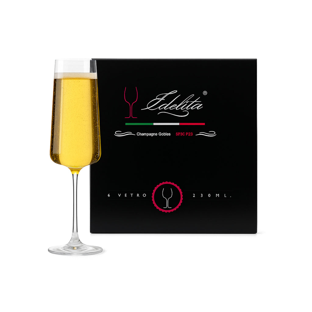 Copa Kronoz Flauta 230 ml  Caja con 6 piezas