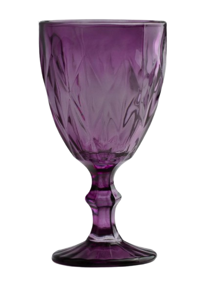 Copa labrada de vidrio Morado 330 ml