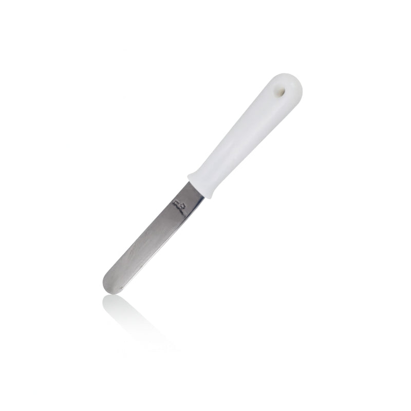 Espatula Pastelera 4 " Mango de plastico Blanco TRV