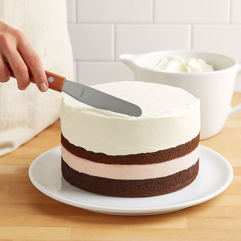 Espatula pastelera de 5" Mango de Madera TRV