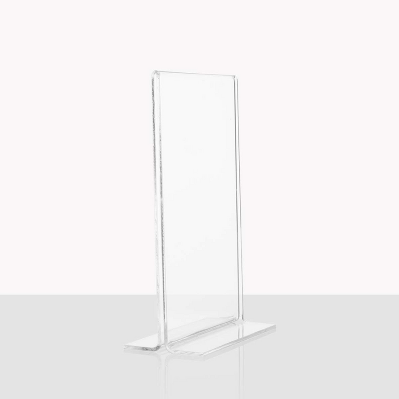 Exhibidor para Tarjeta Menu en Acrilico de 8.5X11 pg BWTH