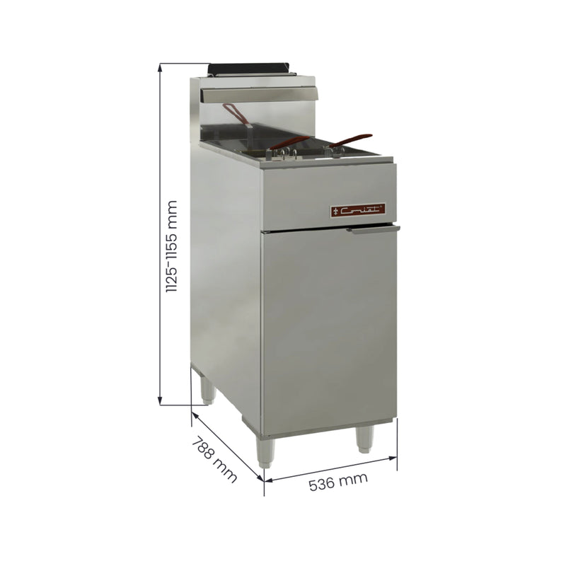 Freidora Heavy Duty Turbo-30-5Q HD a.inox.premium  CORIAT